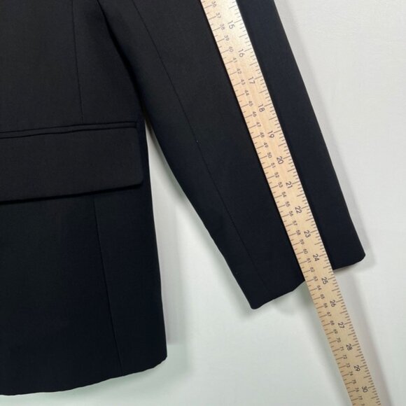 NWT ZARA BASIC Lined 2 Front Button Shoulder Pads Back Slit Blazer 2010/750 Sz M - Picture 10 of 16
